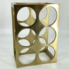 Open Box: Square Brass Wine Rack
