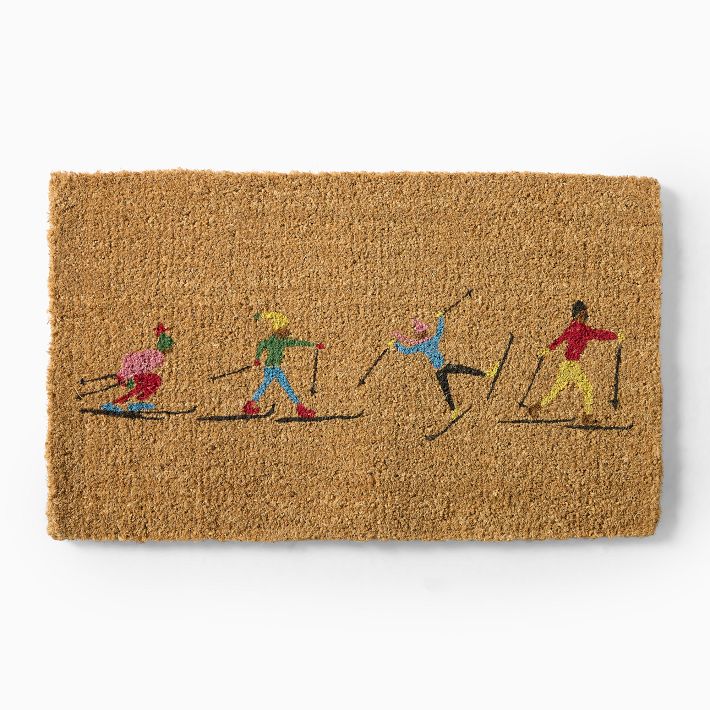 Downhill Skiers Doormat