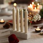 Fleck Marble Candle Holder