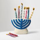 Felted Menorah