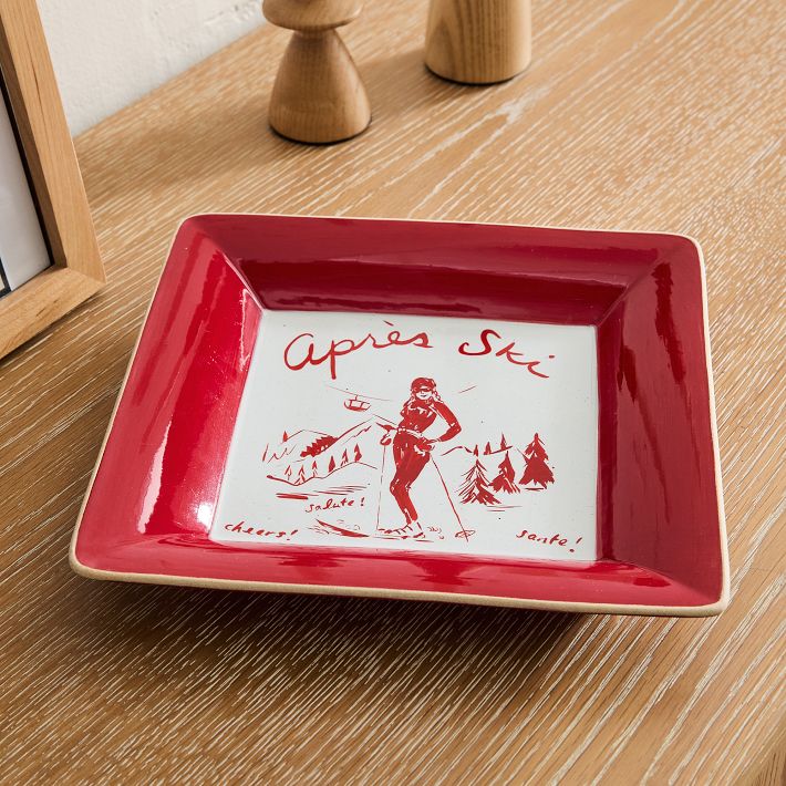 West Elm | Skier Ceramic Decorative Trays