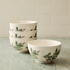 Tannenbaum Holly Stoneware Cereal Bowl Sets