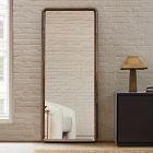 Geo Burled Wood Floor Mirror