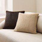 Faux Fur Textured Channel Pillow Cover