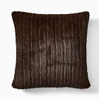 Faux Fur Textured Channel Pillow Cover