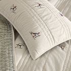 Embroidered Skier Quilt &amp; Shams