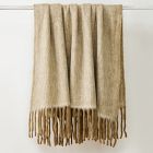 Cross Dye Faux Mohair Throw