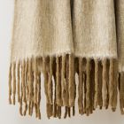 Cross Dye Faux Mohair Throw