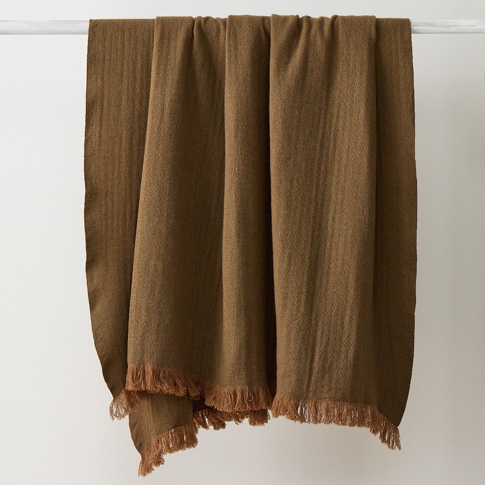 Wool Two-Tone Throw