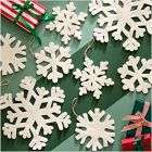 Felt Snowflake Ornaments (Set of 8)