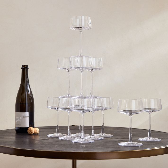 ei.champagne Horizon Lead-Free Champagne Tower | West Elm