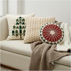 Crewel Folk Tree Pillow Cover