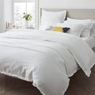 European Flax Linen Ruffle Duvet Cover &amp; Shams