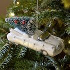 Glass Car w/ Tree Ornament