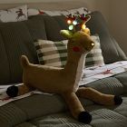 Light-Up Reindeer Pillow