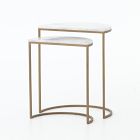 Sybil Marble Nesting Side Tables (18&quot;)