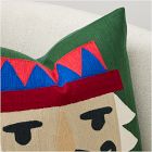 Crewel Nutcracker Pillow Cover