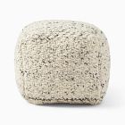 Marled Texture Chunky Pouf
