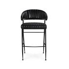 Amory Leather Channeled Bar &amp; Counter Stools