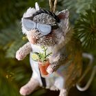 Après Ski Bottlebrush Animal Ornaments