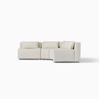 Billy Cotton Curved Armless L-Shaped Sectional (70"&ndash;101")