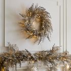 Faux Shimmer Wreath &amp; Garland