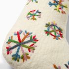 Felt Multicolor Snowflake Stocking