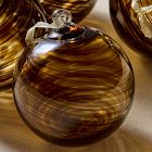 Small Marbled Glass Ball Ornaments (Set of 4)