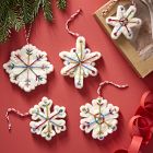 Felt Multicolor Snowflake Ornaments (Set of 6)