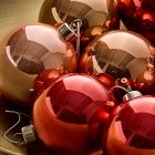 Tonal Blush Glass Boxed Ornaments (Set of 9)