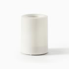 Indoor/Outdoor Flat Top Basic Candle - White