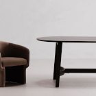 Solid Oak Oval Dining Table