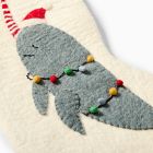 Felt Narwhal in Lights Stocking