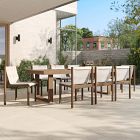 Portside Outdoor Extendable Dining Table (76.5"&ndash;106") &amp; Cusco Dining Chairs Set