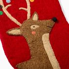 Felt Reindeer in Lights Stocking