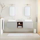 Baylor Floating Open Storage Double Bathroom Vanity (72&quot;)