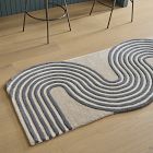 Swoosh Tufted Wool Rug