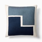 Crewel Stacked Shapes Pillow Cover