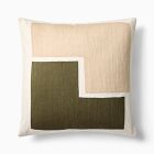 Crewel Stacked Shapes Pillow Cover