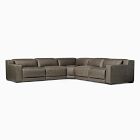 Dalton Motion Reclining Leather 5-Piece L-Shaped Sectional (127&quot;)