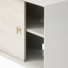 Modernist Wood &amp; Lacquer Shallow Media Console (48&quot;)