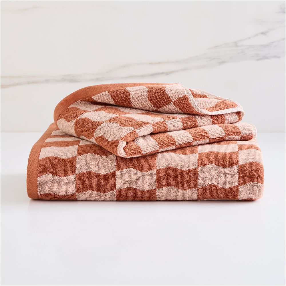 Wavy Blocks Towel Sets