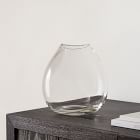 Open Box: Organic Glass Collection, Clear, Glass, Small Vase