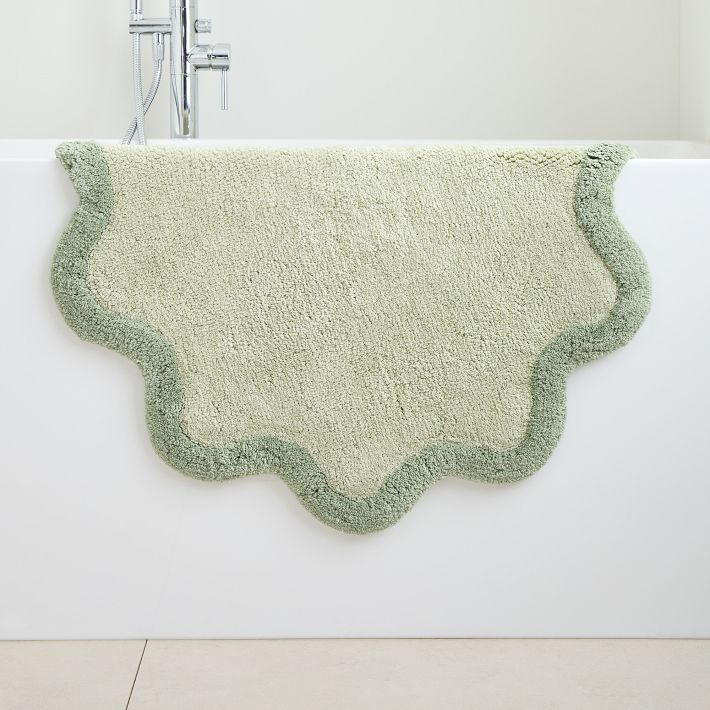 Ripple Bath Mat - 30x30, Celadon
