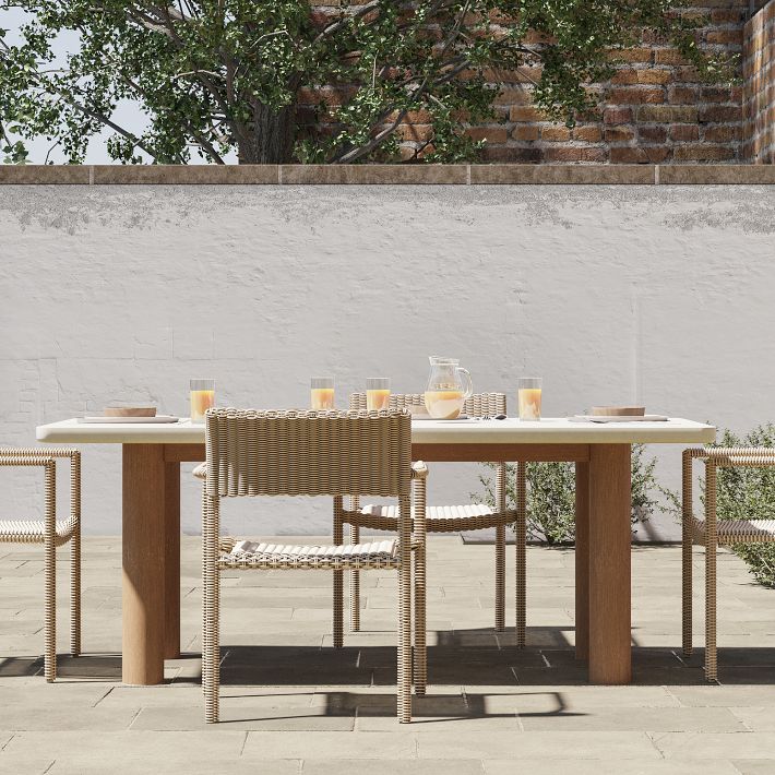Cusco Outdoor Concrete Dining Table (76&quot;)