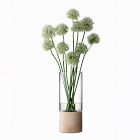 Lotta Glass &amp; Wood Vase