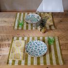 Soil to Studio Alisha Block-Printed Linen Table Napkins (Set of 4)