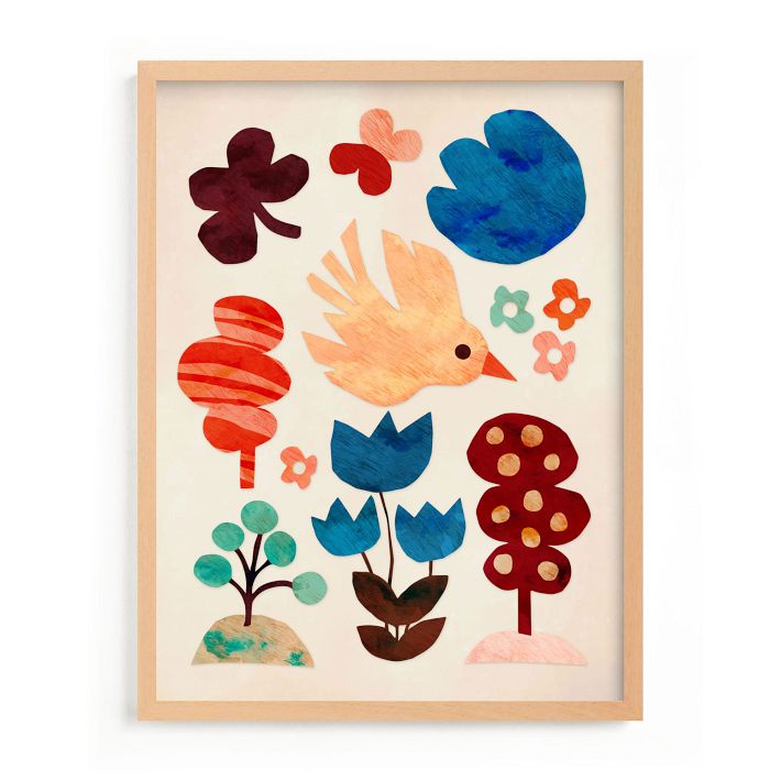 Bird &amp; The Forest Framed Wall Art By Minted for West Elm Kids