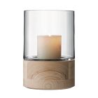 Lotta Glass &amp; Wood Vase