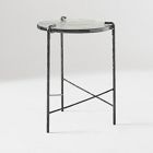 Open Box: Ellery Side Table (16") - Glass, Dark Bronze Base